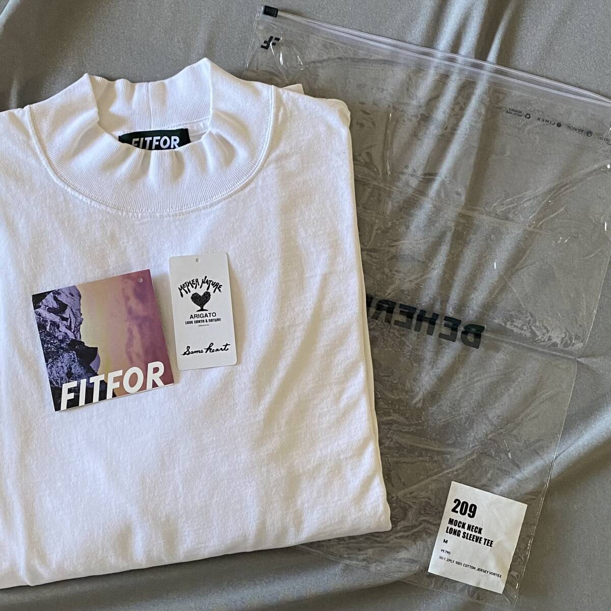 FITFOR モックネック ロングスリーブ Tシャツ 長袖 フィットフォー _画像1