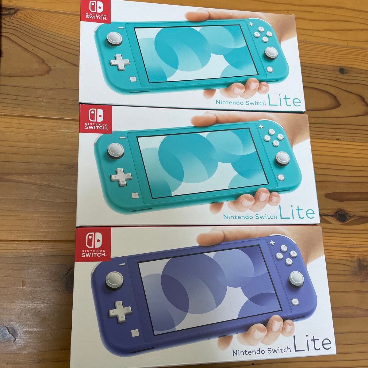 新品未使用3台まとめて/Nintendo Switch Lite/ニンテンドースイッチライト/ ターコイズ、ブルー 任天堂