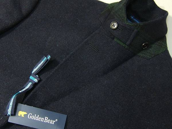 2.9万 新品 ゴールデンベア Golden Bear メンズ S ジャケット プレミアムコレクション ネイビー ウール 448_画像2