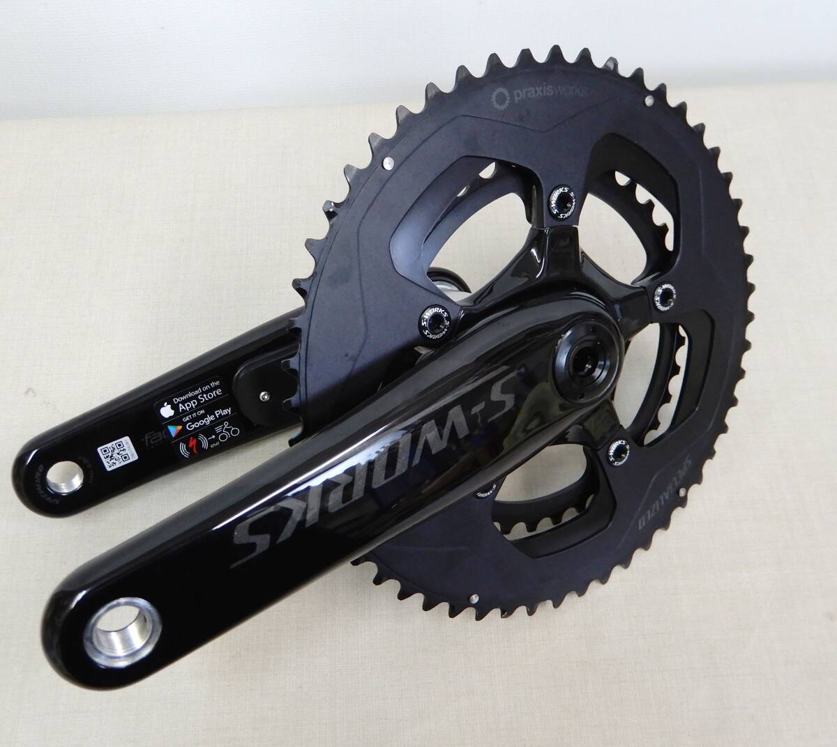 KS139/ S-WORKS POWER CRANKS 52-36T 172.5mm /ロードバイク クランク パワーメーターSPECIALIZED スペシャライズド praxis worksの画像1