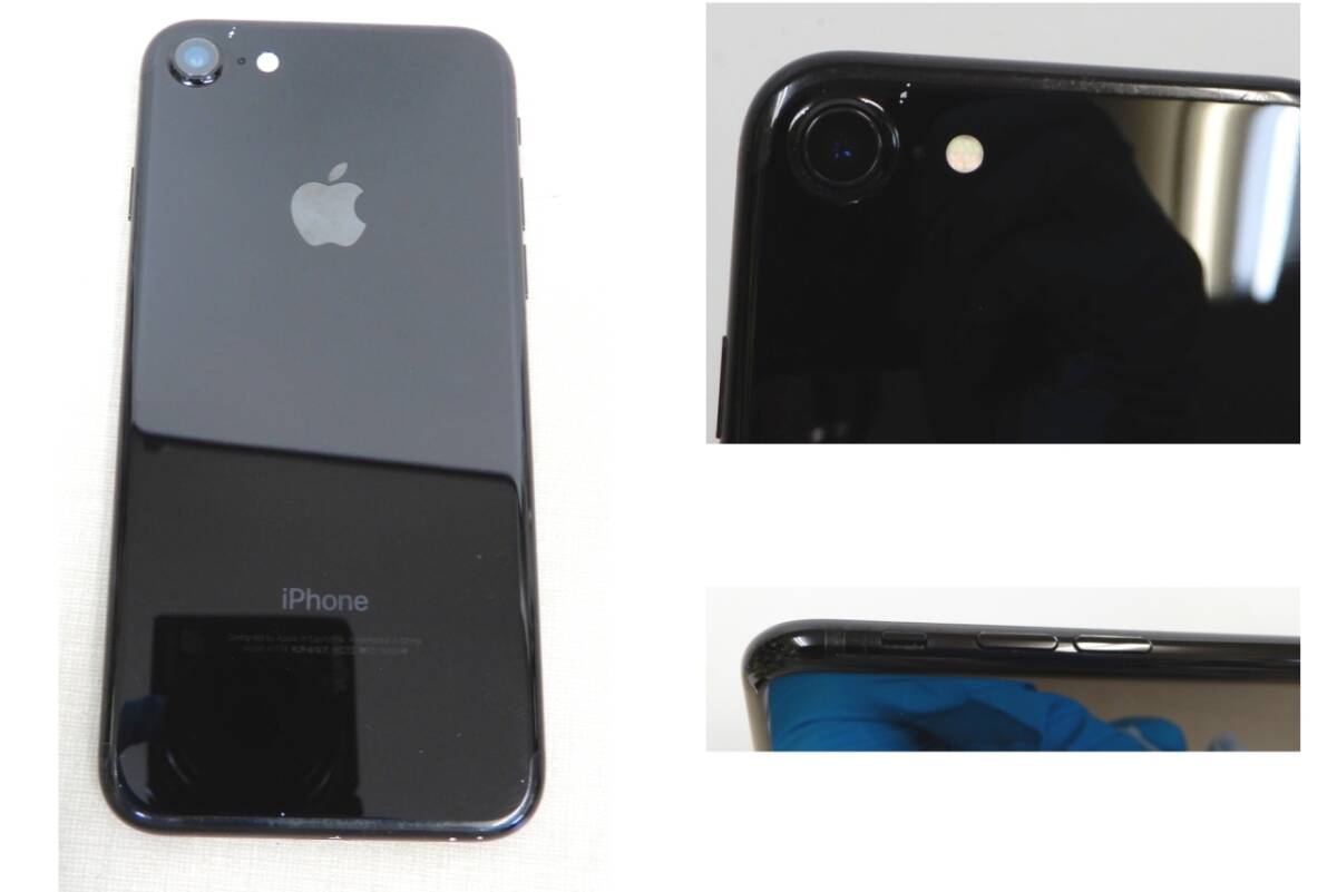 M770/現状品 Apple iPhone 7 MNCV2J/A ジェットブラック /256GB A1779 SIMロックあり/ 箱、付属品、イヤホン付き_画像5