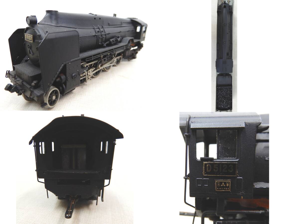 KS153/ Adachi D51 23 全流 HOゲージ 全長約26cm /現状品/国鉄 D51形 蒸気機関車_画像5