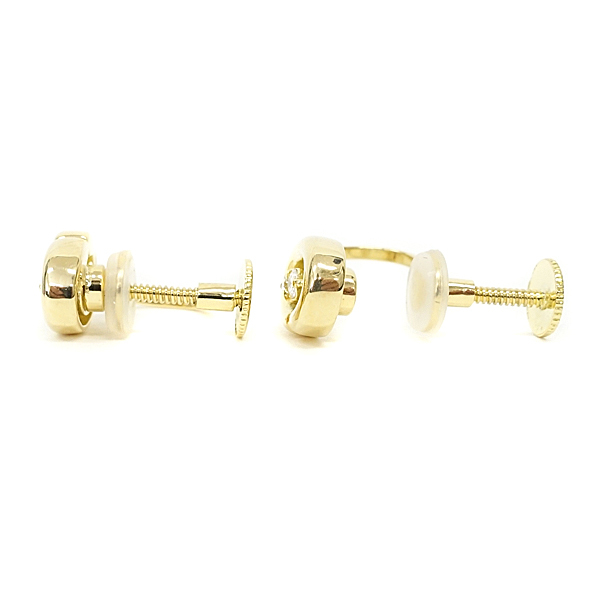 ポーラ ダイヤモンド イヤリング 0.12ct K18YG ブランド POLA 美品 中古 送料無料 SH105898
