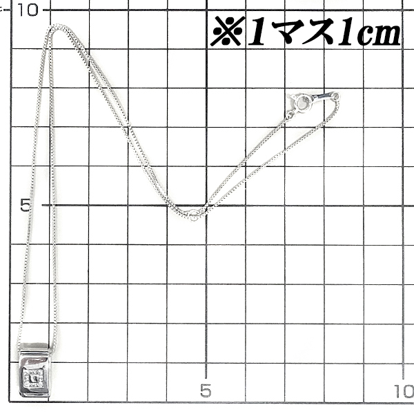  Vendome Aoyama бриллиантовое колье 0.10ct K18WG квадратное 4 угол бренд бесплатная доставка прекрасный товар б/у SH107523