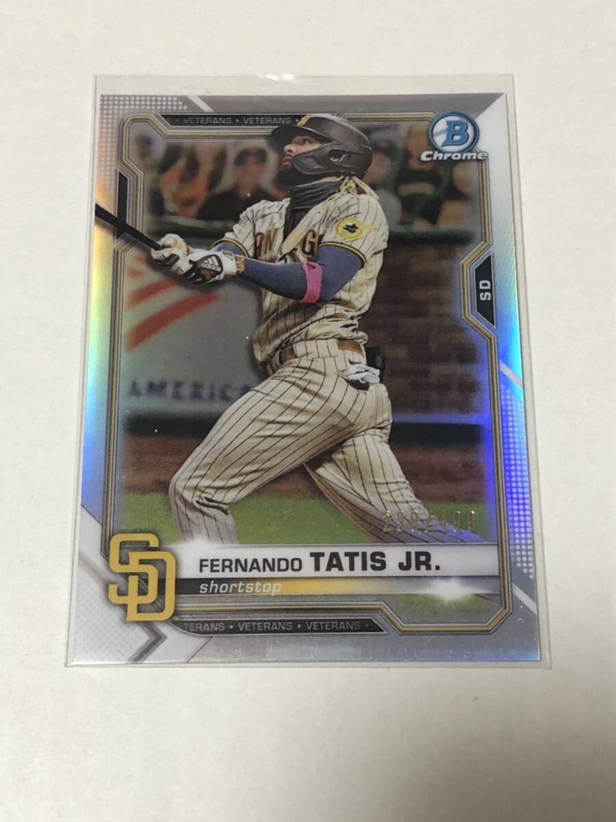 2021 Bowman Fernando Tatis Jr. refractorの画像1