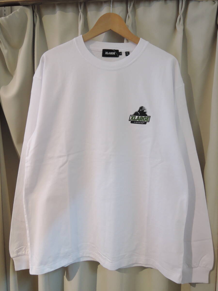 X-LARGE エクストララージ XLARGE SLANTED OG L/S TEE Lサイズ 白 2024 最新人気品 送料\230~_画像1