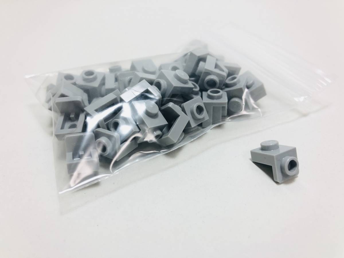 [ новый товар не использовался ] Lego LEGO держатель 1x1 1x1/1x1 серый светло-серый 50 шт 1×1