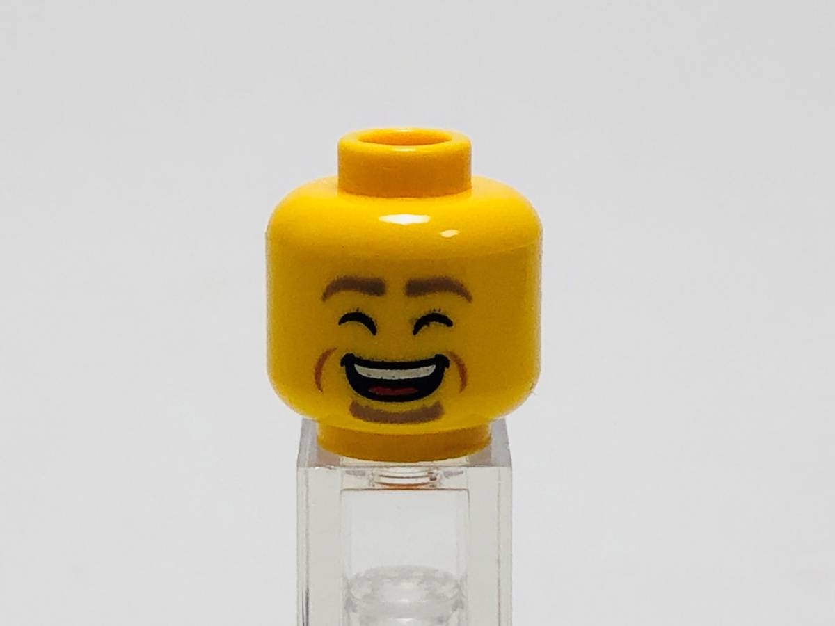 【新品未使用】レゴ LEGO ミニフィグ ヘッド 頭 54 おじさん ヒゲ ダブルフェイスの画像2