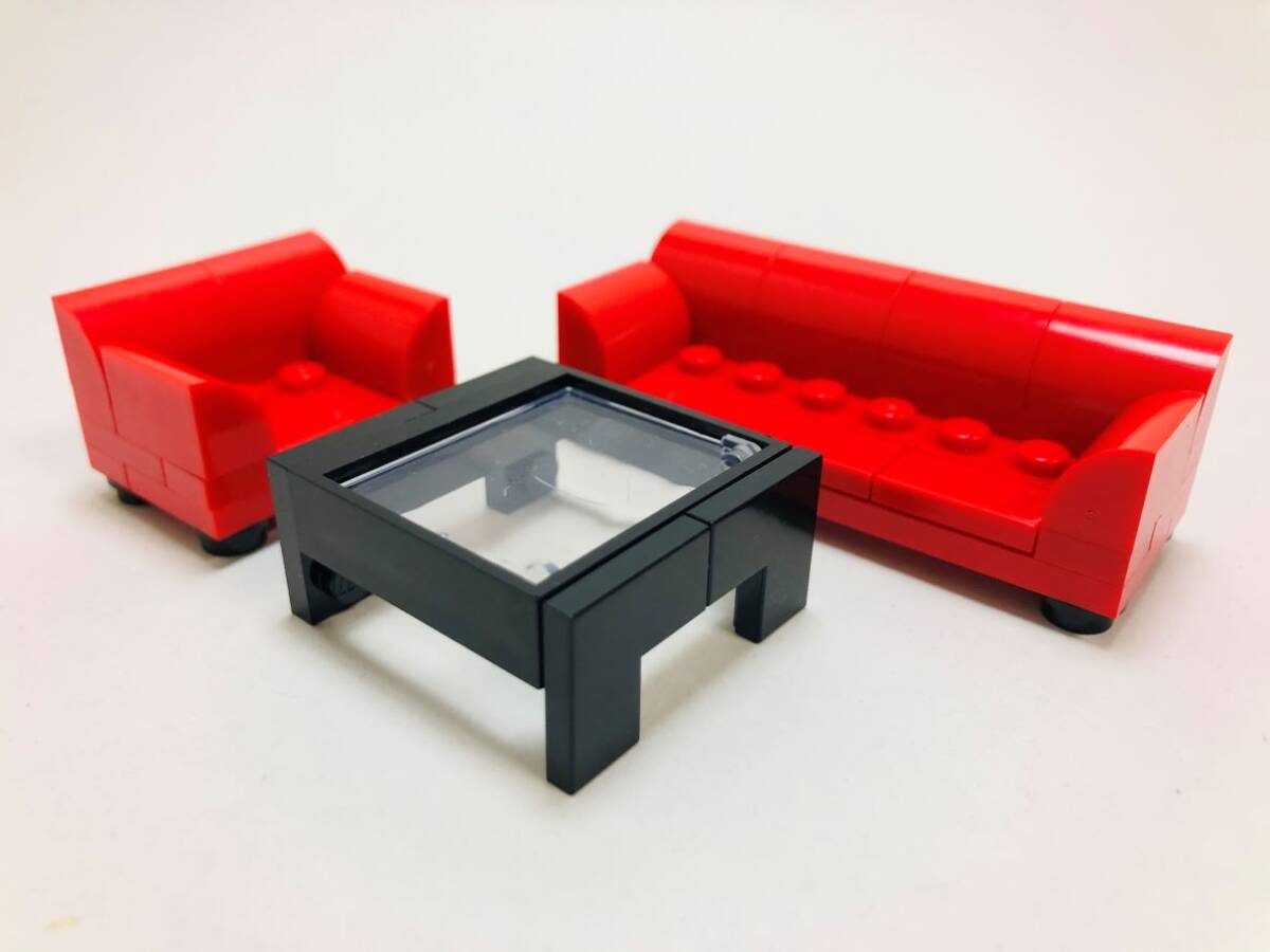 【新品未使用】レゴ　LEGO　ソファー　セット　レッド　赤　_画像1