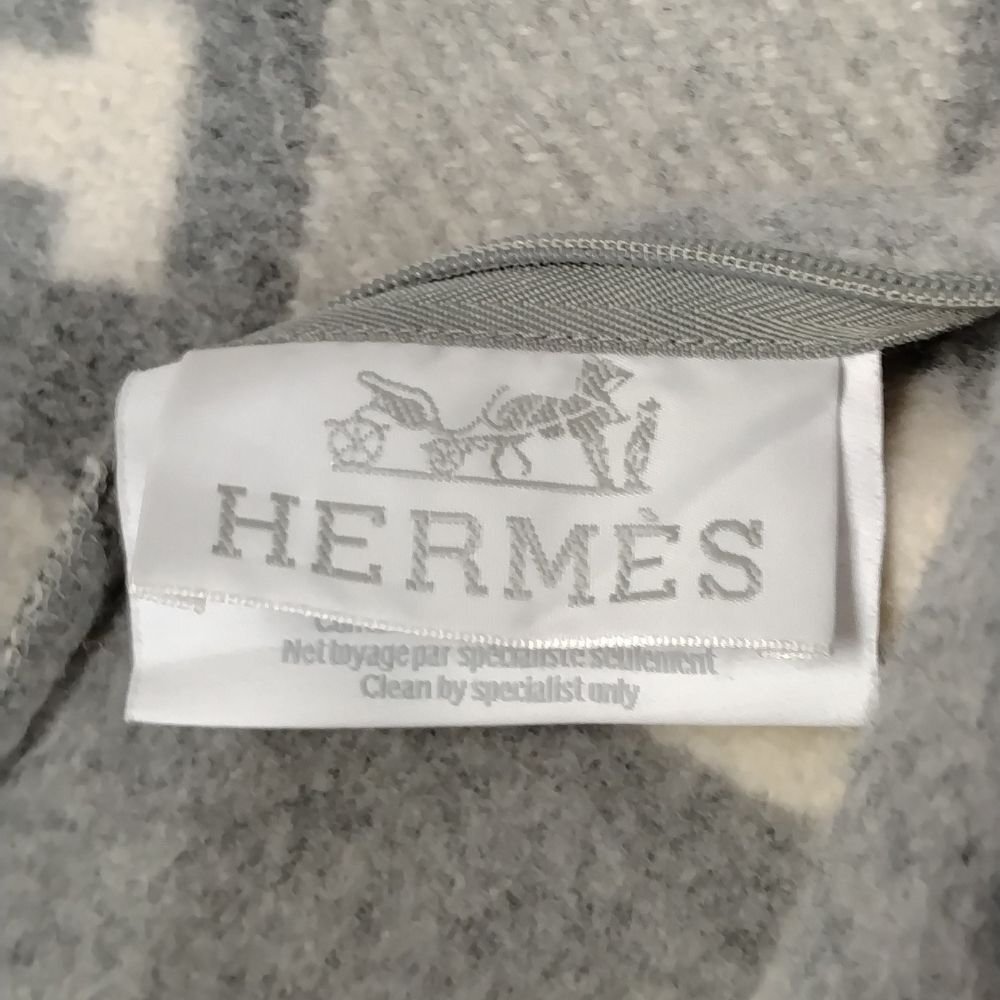 HERMES エルメス アヴァロン クッション グレー系 正規品 / 33020_画像7