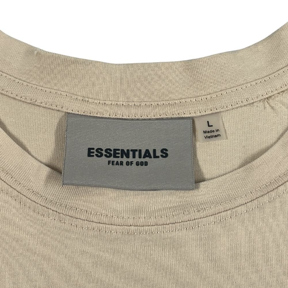 ESSENTIALS エッセンシャルズ FEAR OF GOD ロゴ 半袖Ｔシャツ ベージュ サイズL 正規品 / B3848の画像6