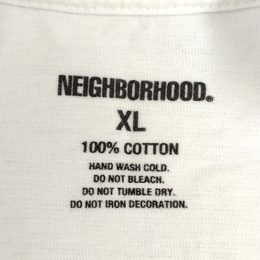 NEIGHBORHOOD ネイバーフッド ロゴ 半袖Ｔシャツ 白 サイズ XL 正規品 / B5110_画像5