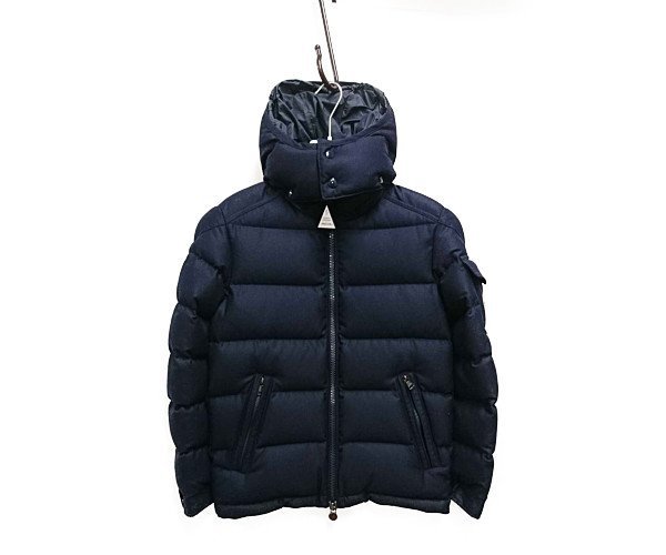 MONCLER 21AW G20911A53700 MONTGENEVRE モンジュネーブル ウール フード ダウンジャケット 国内正規品 / 27194_画像1