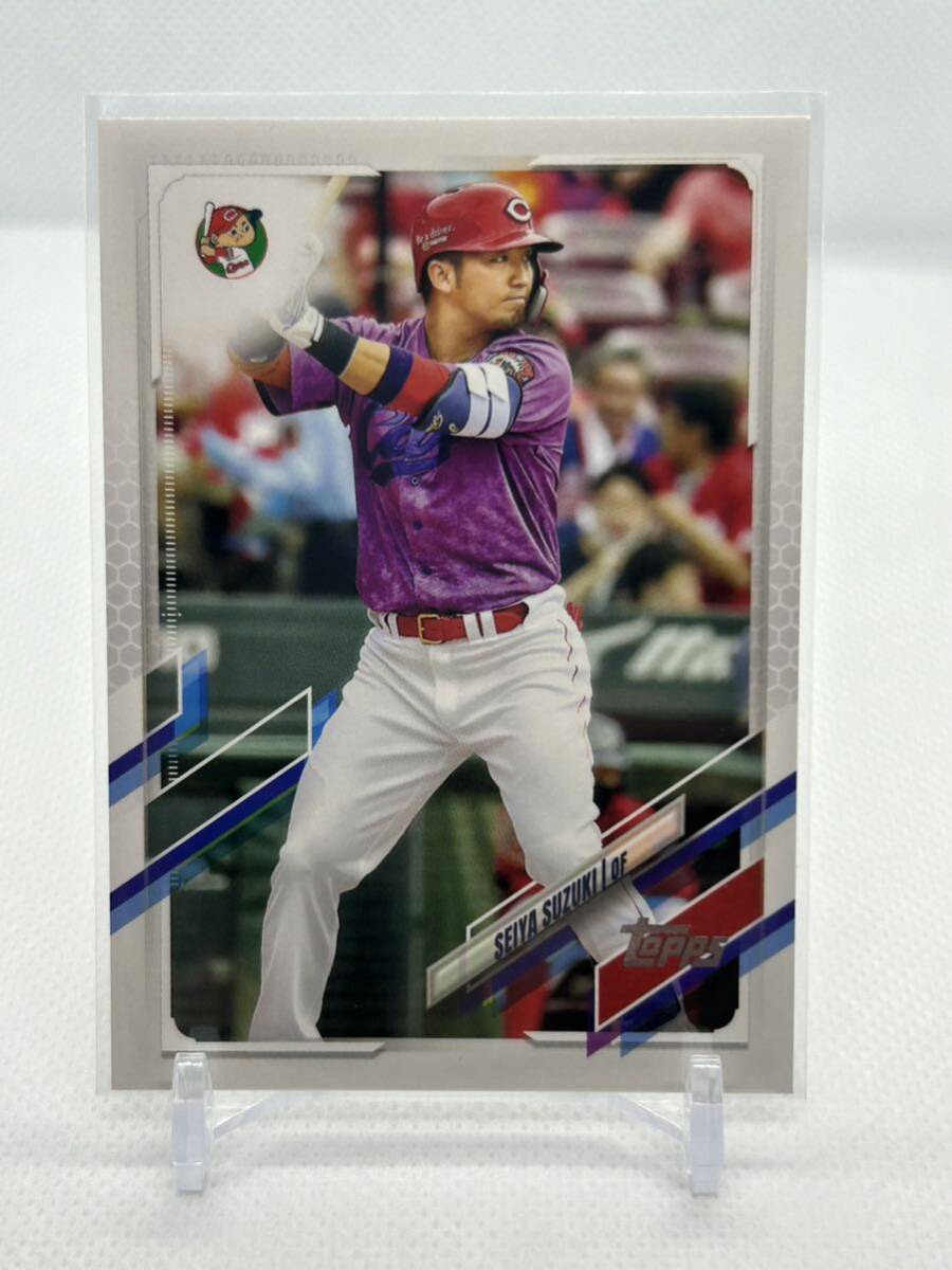 2021 Topps Chrome NPB / 2021 Topps NPB 鈴木誠也 2枚セット_画像2