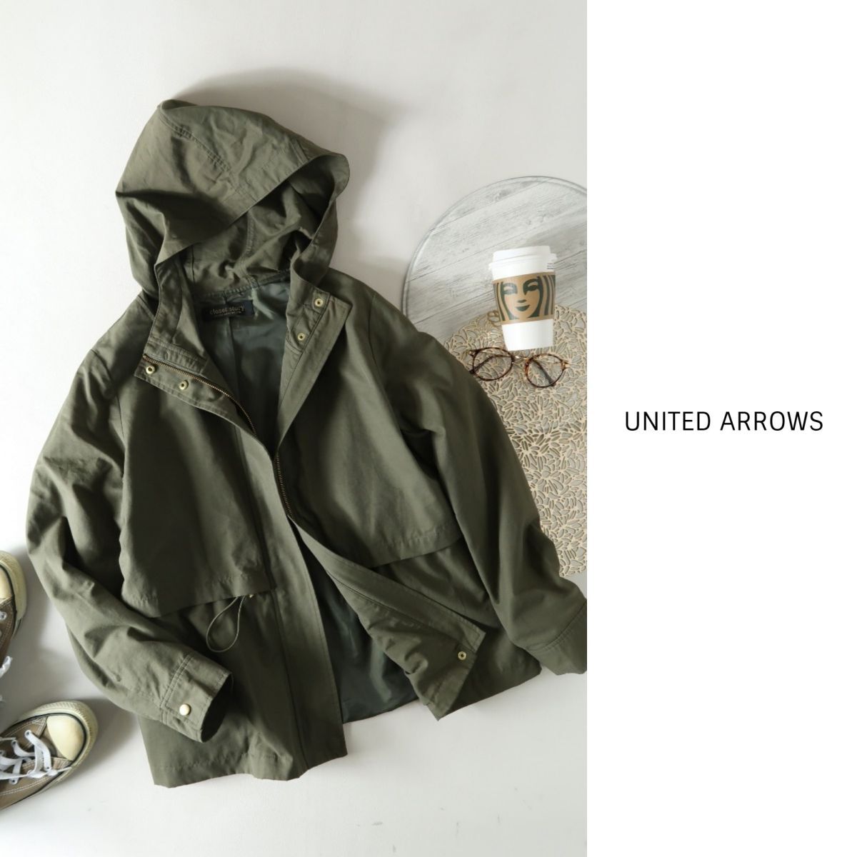 ユナイテッドアローズ UNITED ARROWS☆ウエストドロスト マウンテンパーカー☆A-O 1742_画像1