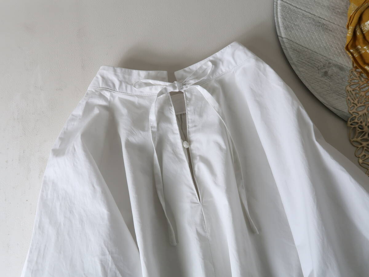 ロペ ROPE'☆洗える 綿100% バックリボン ボリューム袖 ブラウス 38サイズ☆A-O 2015の画像7