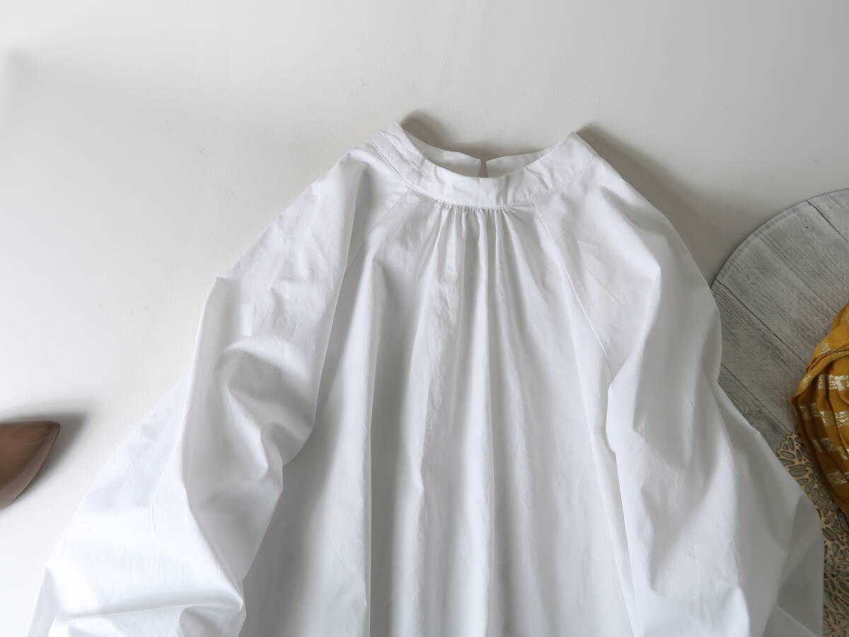 ロペ ROPE'☆洗える 綿100% バックリボン ボリューム袖 ブラウス 38サイズ☆A-O 2015の画像3