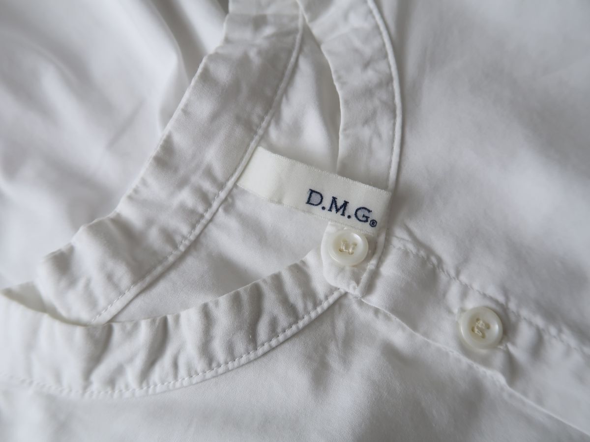 1.3万☆ドミンゴ D.M.G☆洗える 綿100% スタンドカラー ワイドシャツ 2サイズ 日本製☆A-O 1928_画像8
