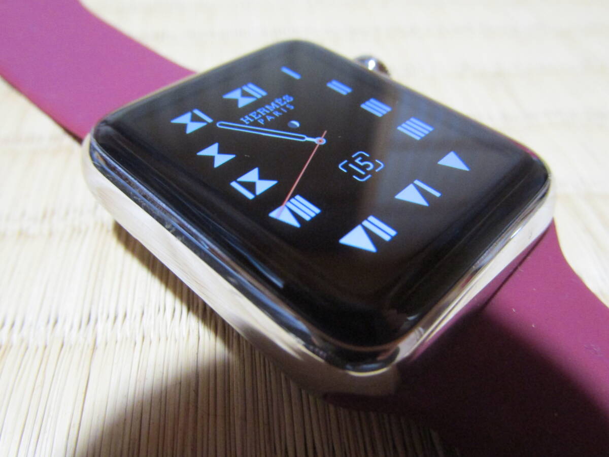 Apple Watch 38MM HERMES( Hermes ) 316L неоригинальный частота есть неоригинальный с зарядным устройством б/у товар 