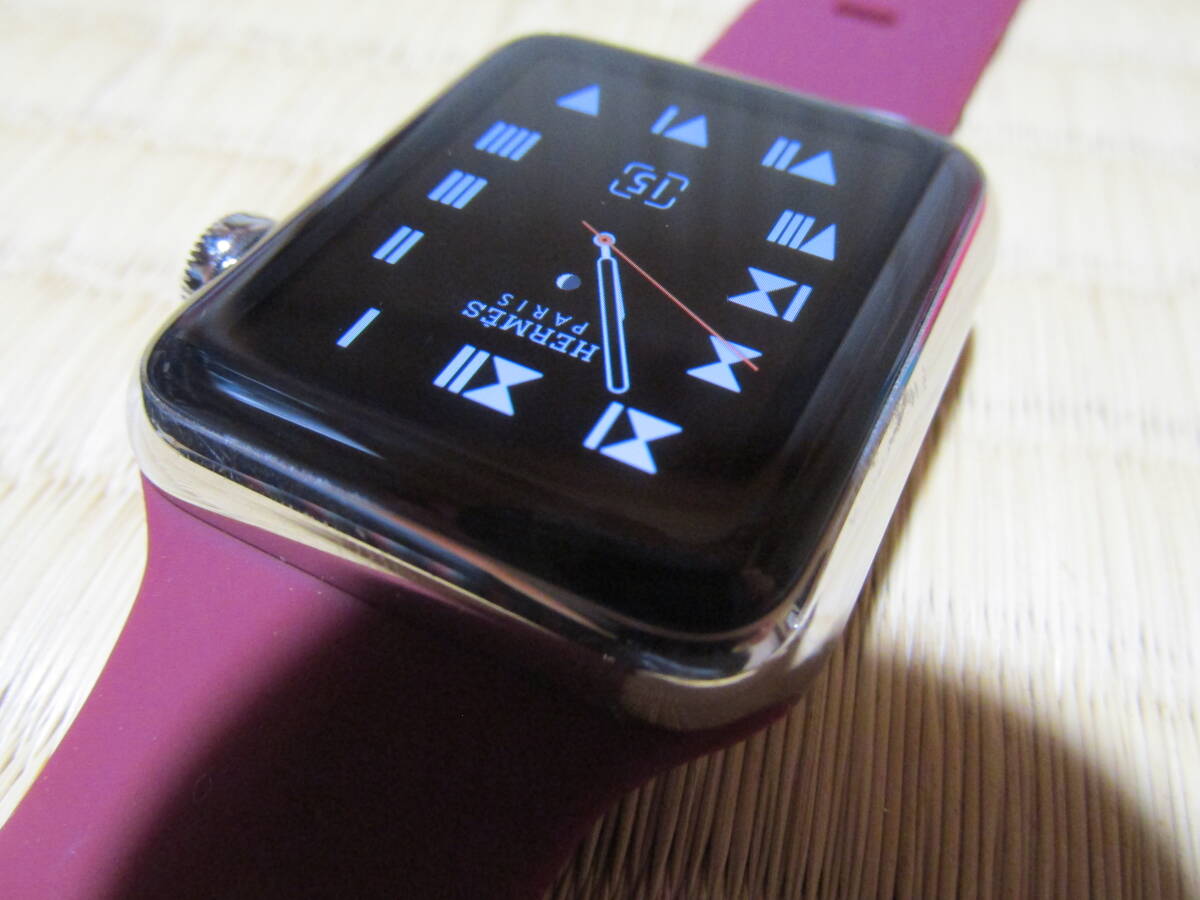 Apple Watch 38MM HERMES( Hermes ) 316L неоригинальный частота есть неоригинальный с зарядным устройством б/у товар 