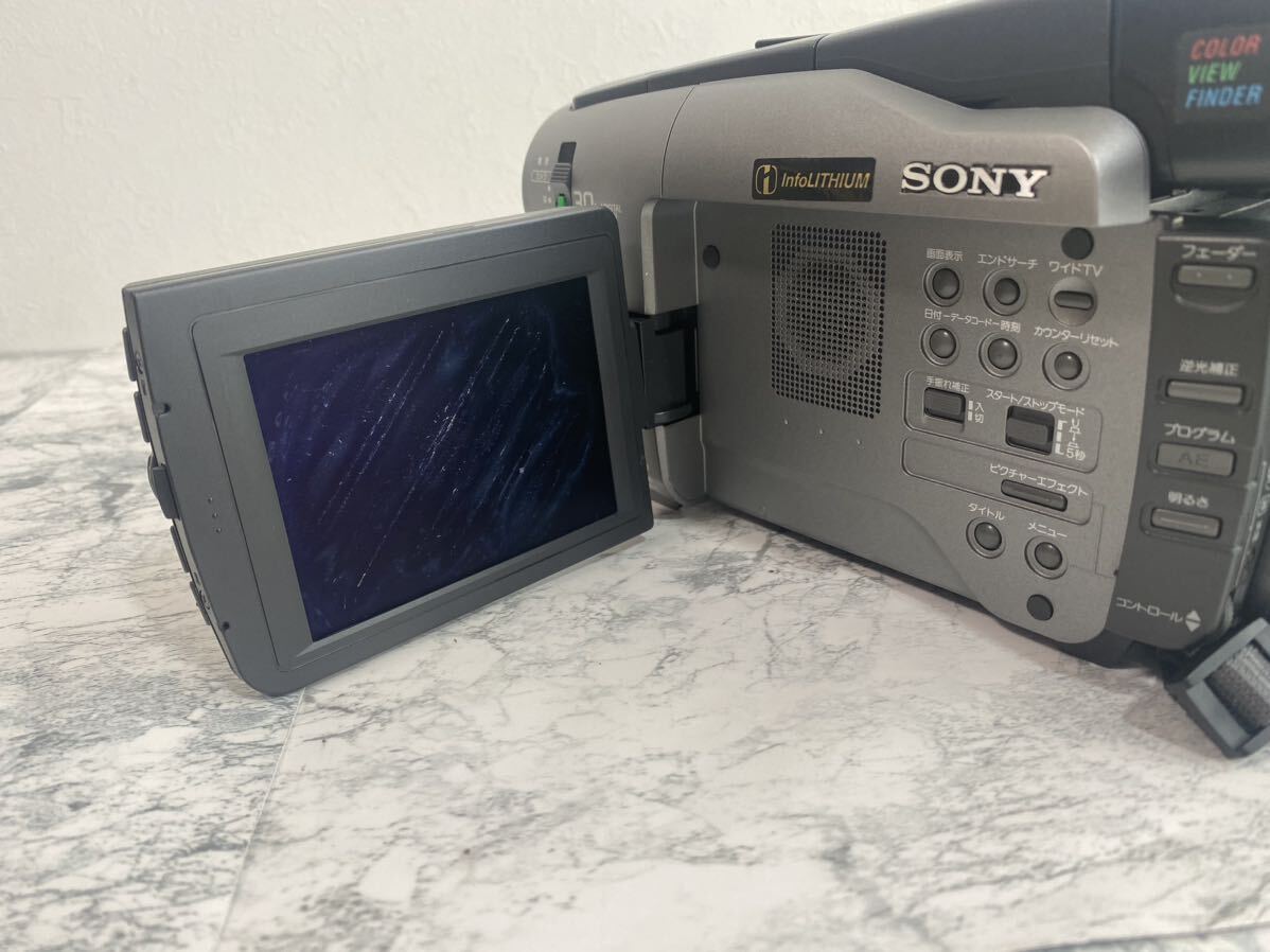 j484 SONY ビデオカメラ JVC National pe-203 双眼鏡　まとめ　ジャンク_画像3