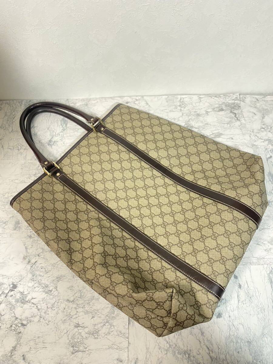 j471k GUCCI グッチ GGプラス　GGスプリーム 223668・527066 トートバッグ_画像2