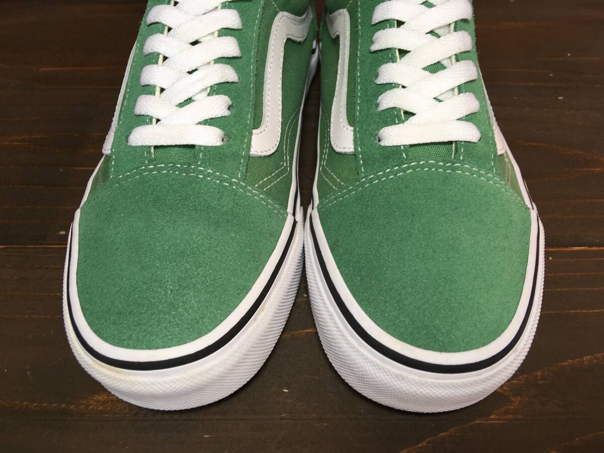 ☆VANS バンズ US企画 OLD SKOOL オールドスクール 緑×白 24.5 ☆VANS バンズ US企画 OLD SKOOL オールドスクール 緑×白 24.5