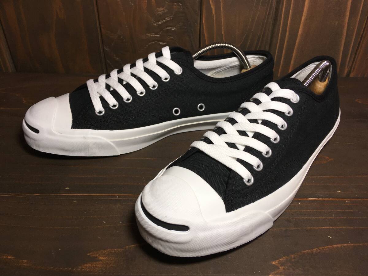 ★Converse コンバース JACK PURCELL ジャック パーセル 黒 ブラック 8.0インチ 26.5cm 極美品 Used 検ニルヴァーナ カートコバーン_画像1