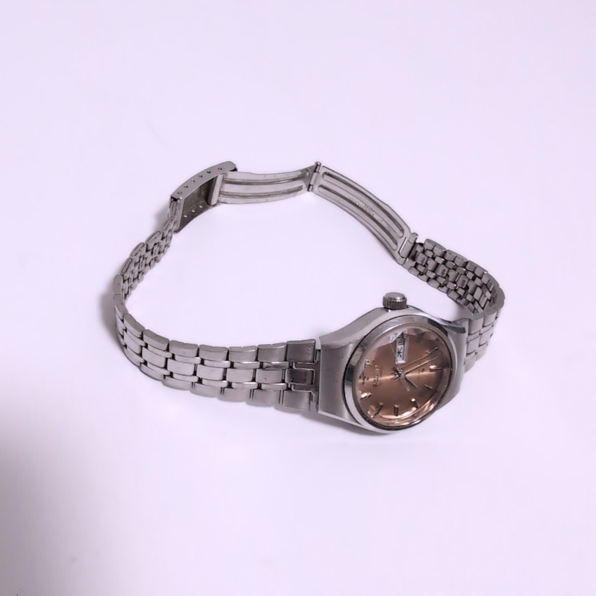 G10 SEIKOセイコー オートマチック 2906-0090 AUTOMATIC 21石 デイデイト SS 自動巻 カットガラスレディース 女性 腕時計 中古品 稼働品の画像5