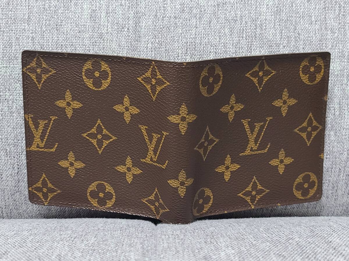 美品 LOUIS VUITTON ルイヴィトン モノグラム ポルトフォイユ・マルコ M61675 新型 2つ折り財布 短財布 カード4枚モデル 2007年製の画像3