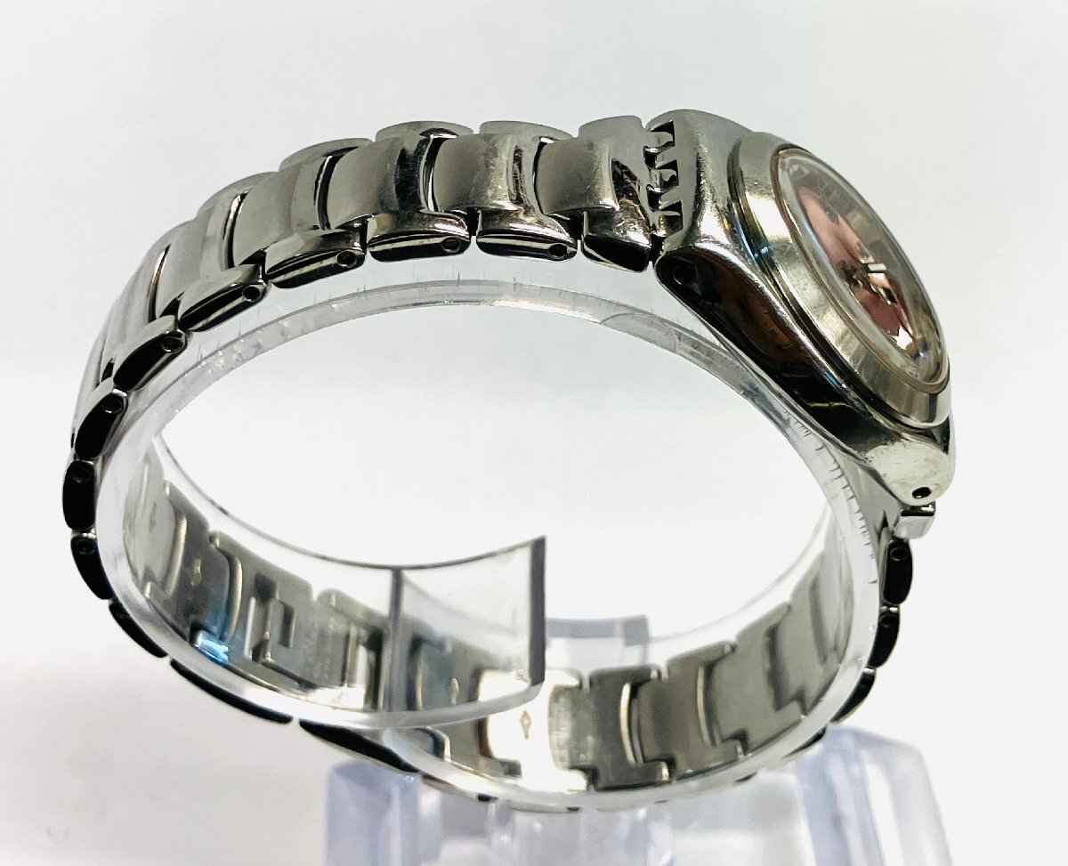 qow.Z0307 Swatch IRONY Swatch Irony розовый циферблат нержавеющая сталь кварц Швейцария производства Move men to женские наручные часы 