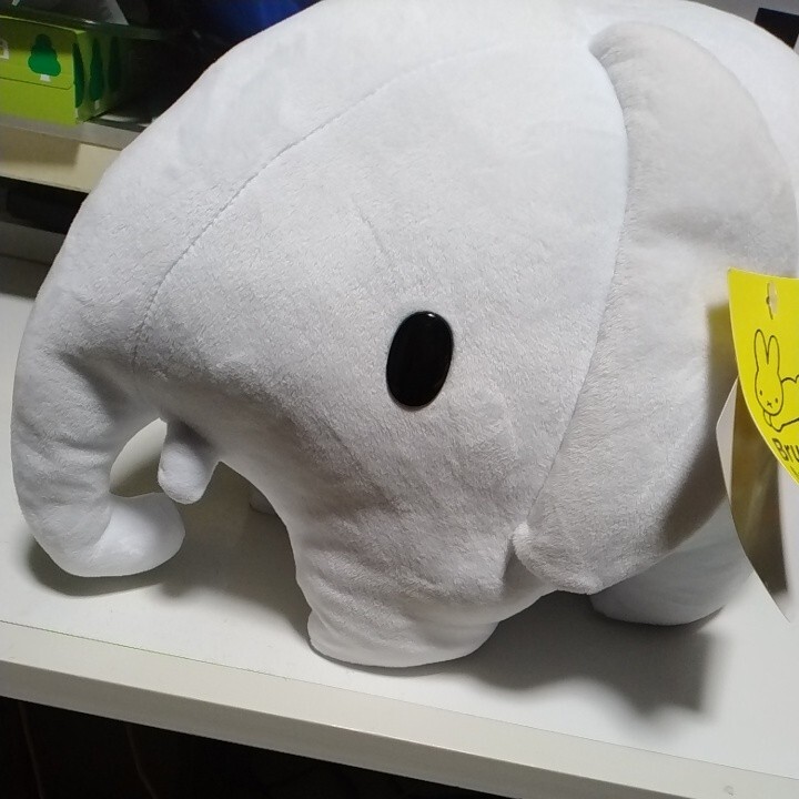 Бесплатная доставка белый размер Sl Слейте слон "Bruna Animal" Tag New Size Приблизительно 30㎝