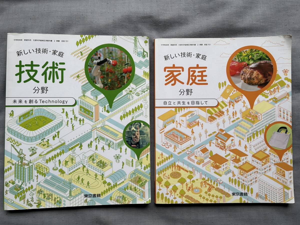 4321　中学校　新しい技術・家庭　東京書籍　教科書　２冊set_画像1