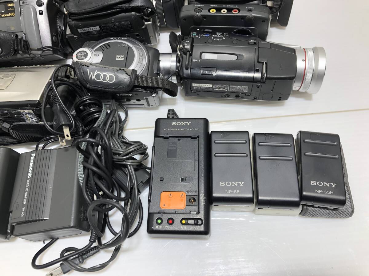 200213◆ビデオカメラ まとめ SONY Panasonic SHARP HITACHI Victor VIEWCAM Handycom 動作未確認ジャンク 写真追加あり◆D2の画像5