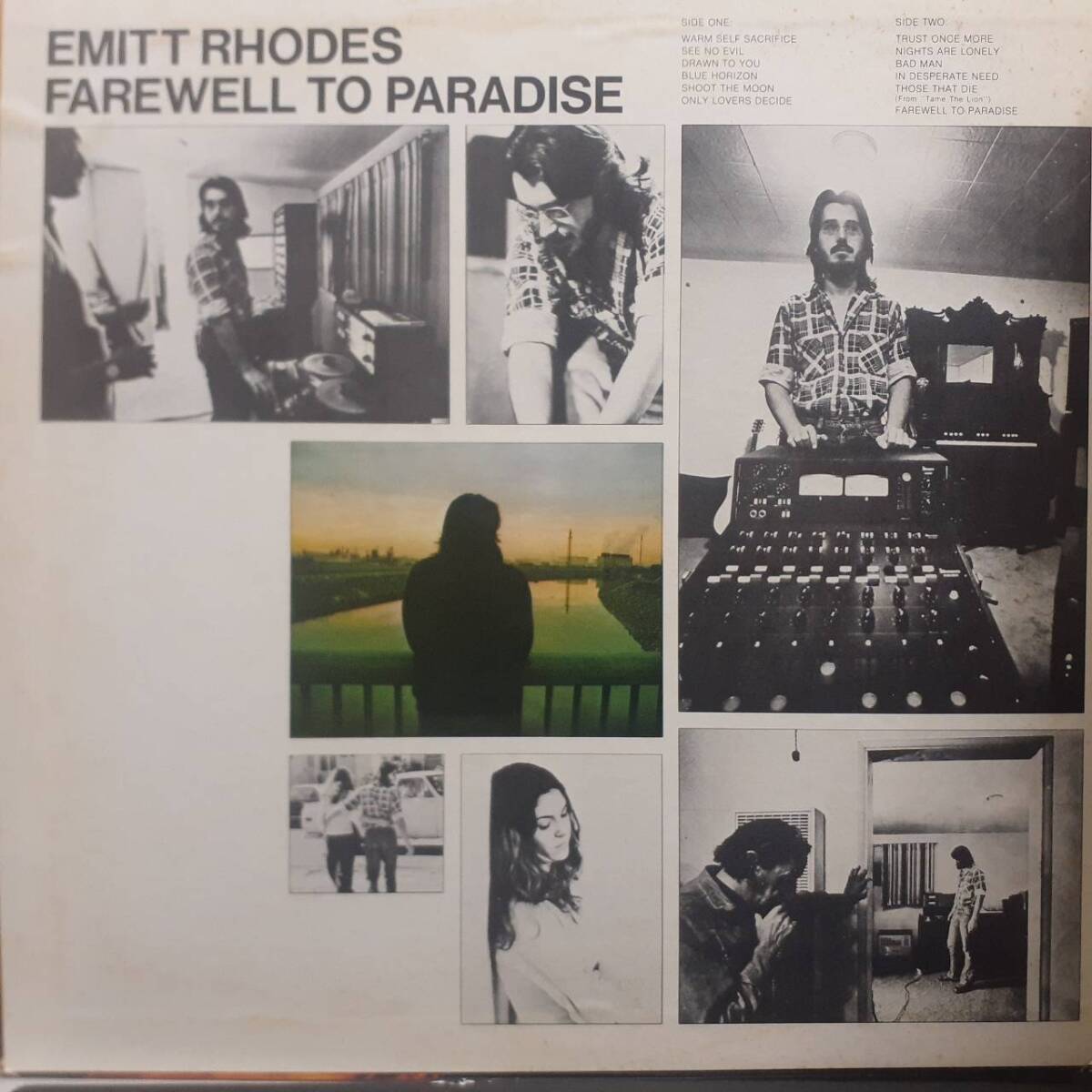 レア！PROMO日本PROBE盤LP 見本盤 白ラベル Emitt Rhodes / Farewell To Paradise 1973年 東芝 IPP-80935 エミット・ローズ ひとりBeatles_画像5