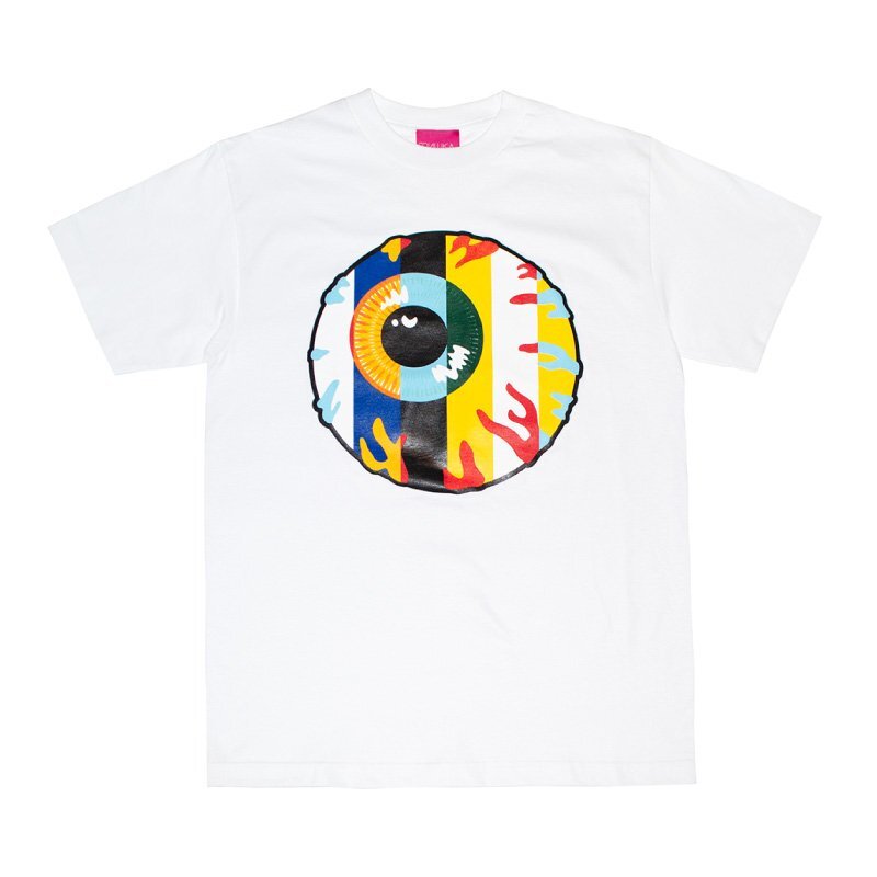 セール 新品 MISHKA ミシカ USグラフィック Tシャツ キープウォッチ 目玉プリント ポップ キュート ストリート 白 XL_画像1