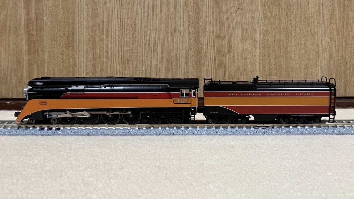 美品！ Southern Pacific LINES SP #4449 GS-4 サザンパシフィック モーニング デイライト アメリカ型 蒸気機関車 KATO 126-0305の画像6