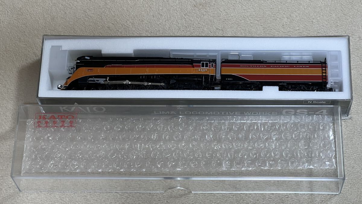 美品！ Southern Pacific LINES SP #4449 GS-4 サザンパシフィック モーニング デイライト アメリカ型 蒸気機関車 KATO 126-0305の画像3