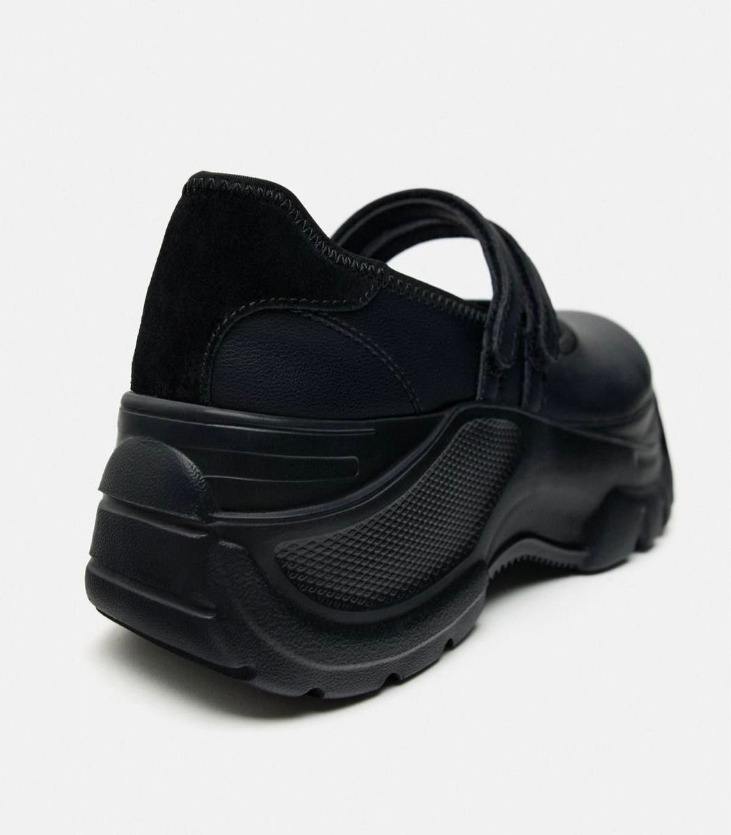 新品タグ付き ZARA ザラ バレエフラットスニーカー ダブル 新品タグ付き ZARA ザラ バレエフラットスニーカー ダブル
