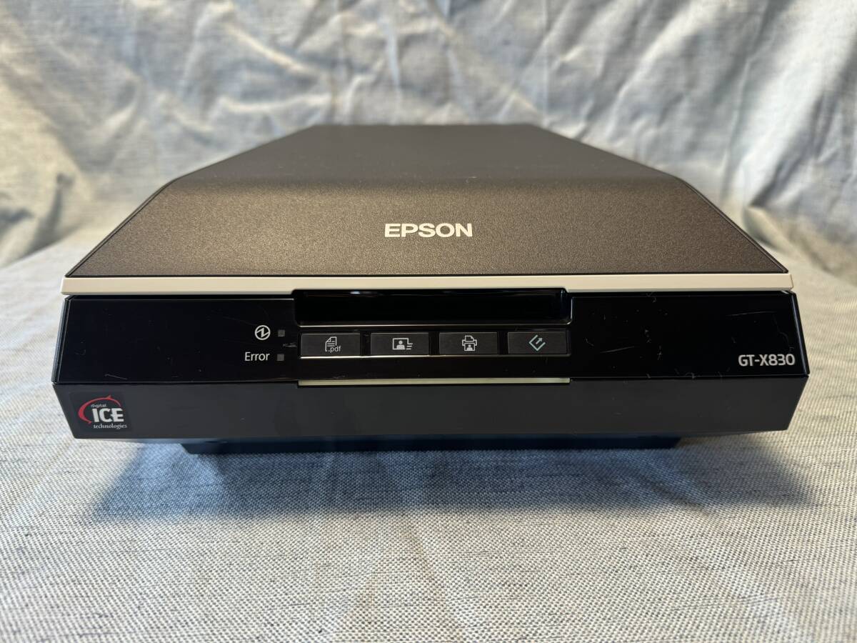 [T-131] EPSON GT-X830 エプソン フィルムスキャナー 動作品 電源アダプタ付属_画像3
