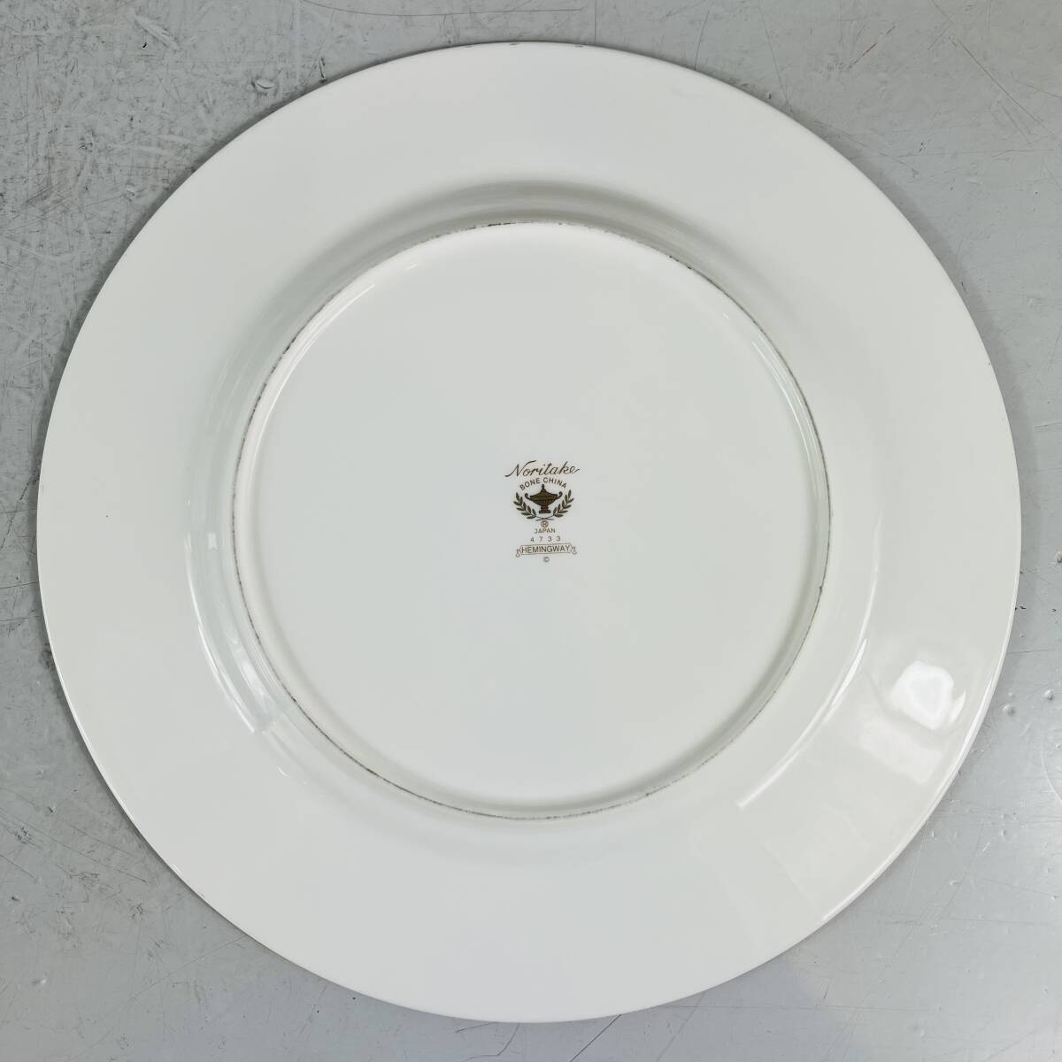 NA5137 平皿 5枚セット Noritake BONE CHINA HEMINGWAY ノリタケ 洋風皿 洋食 レストラン 披露宴 盛り付け皿 検K_画像2