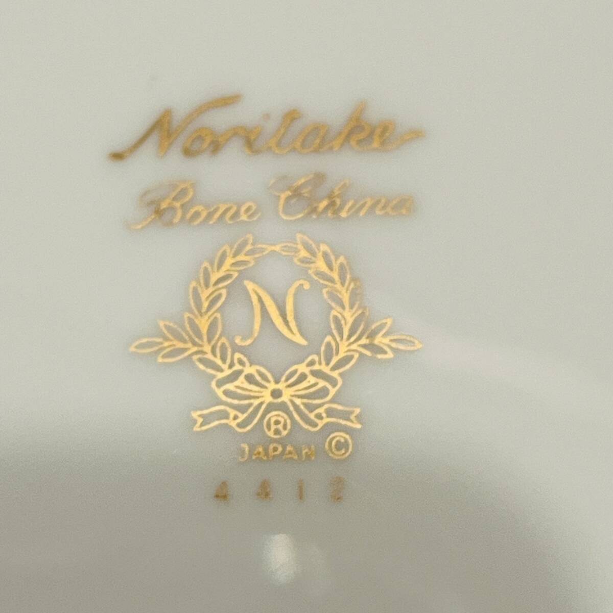 NA5149 平皿 4枚セット Noritake BONE CHINA ノリタケ 洋風皿 洋食 レストラン 披露宴 盛り付け皿 検Kの画像4