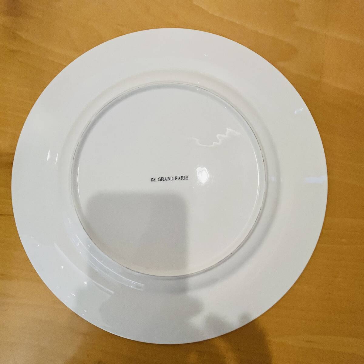 NA5196 平皿 5枚まとめ DE GRAND PARIS 食器 プレート 大皿 洋風皿 洋食 和食器 レストラン 披露宴 盛り付け皿 陶器 検K_画像2