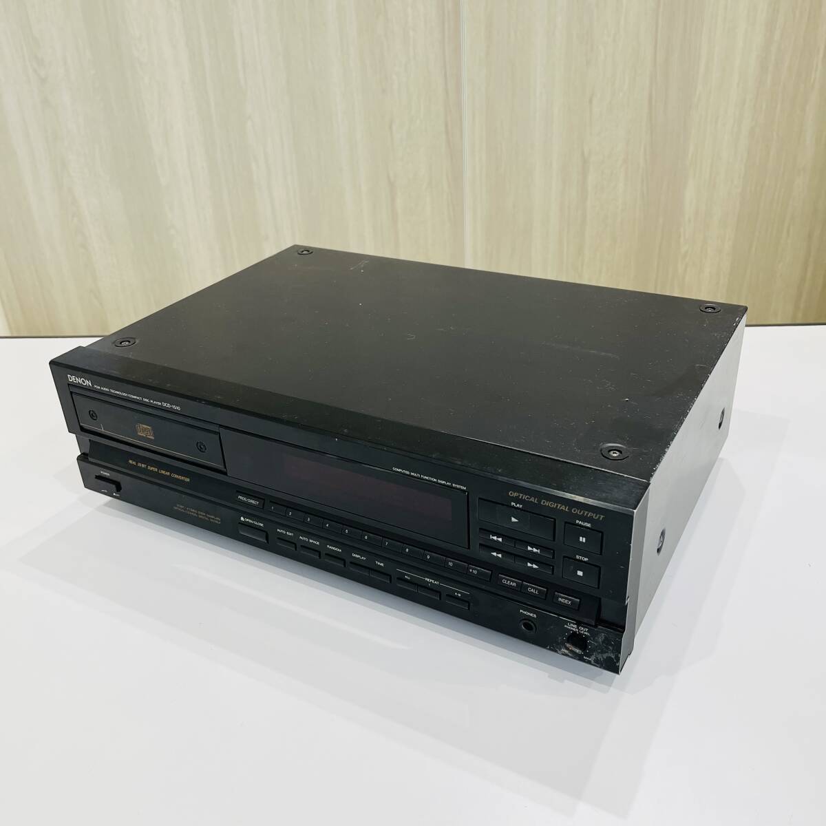 NA5238 通電確認 オーディオテクノロジー デノン DCD-1510 PCM CDプレーヤー DENON 日本コロムビア 音響機器 検K_画像1