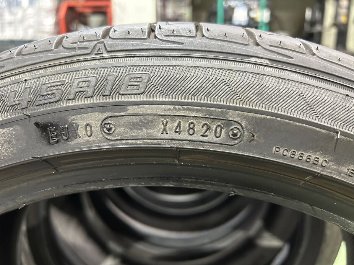 中古バリ山 ダンロップ LE MANS V ルマン5 215/45R18 4本セットの画像4