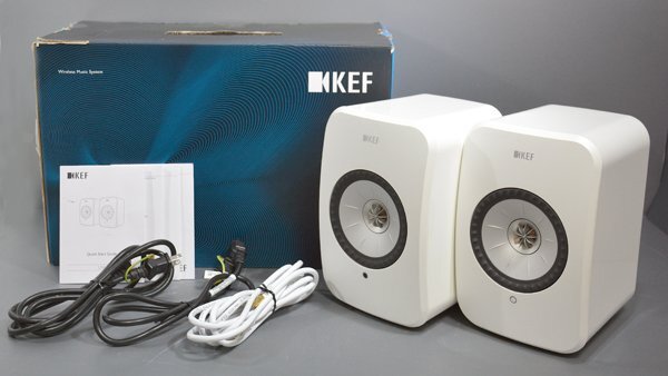 ★元箱付！KEF ケーイーエフ LSX ワイヤレス アンプ内蔵 アクティブスピーカー Bluetooth/Wi-Fi対応★_画像1