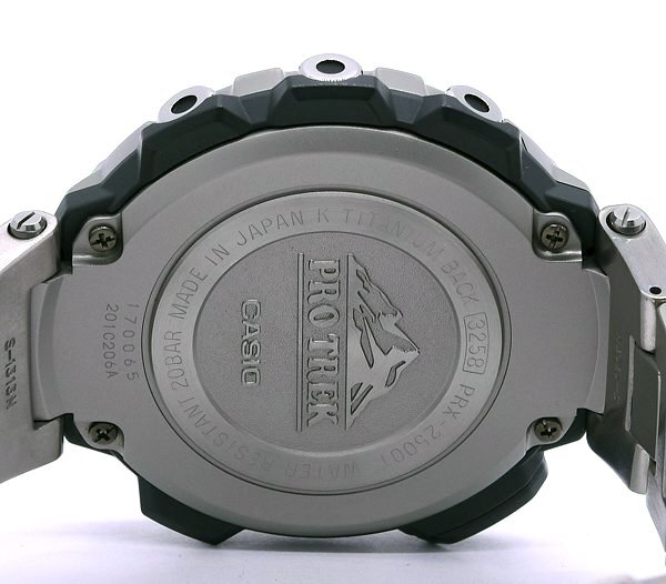 ★箱付！美品！CASIO カシオ PRO TREK プロトレック MANASLU マナスル マルチバンド6 PRX-2500T-7JF ソーラー メンズ★_画像7