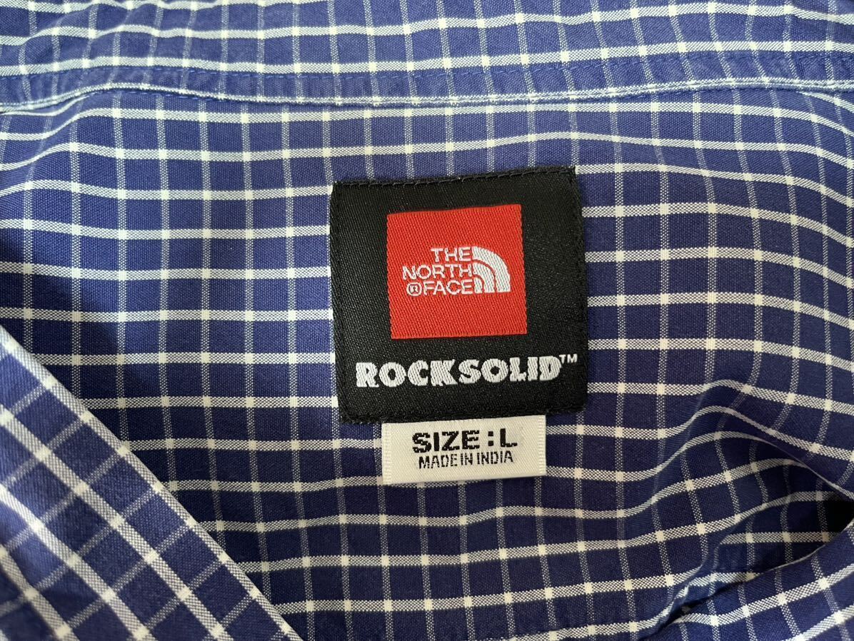 THE NORTH FACE (ザ・ノース・フェイス） ROCKSOLID 長袖シャツ Lサイズ 中古の画像3