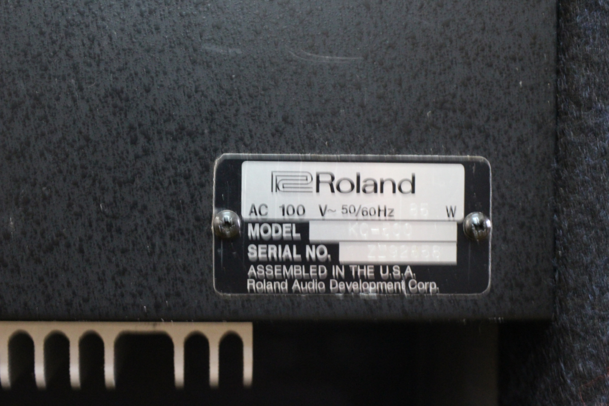 【ト石】※直接引き取り限定※ Roland ローランド KC-500 キーボードアンプ 1996年製 通電確認済 ECZ01EWH08_画像5