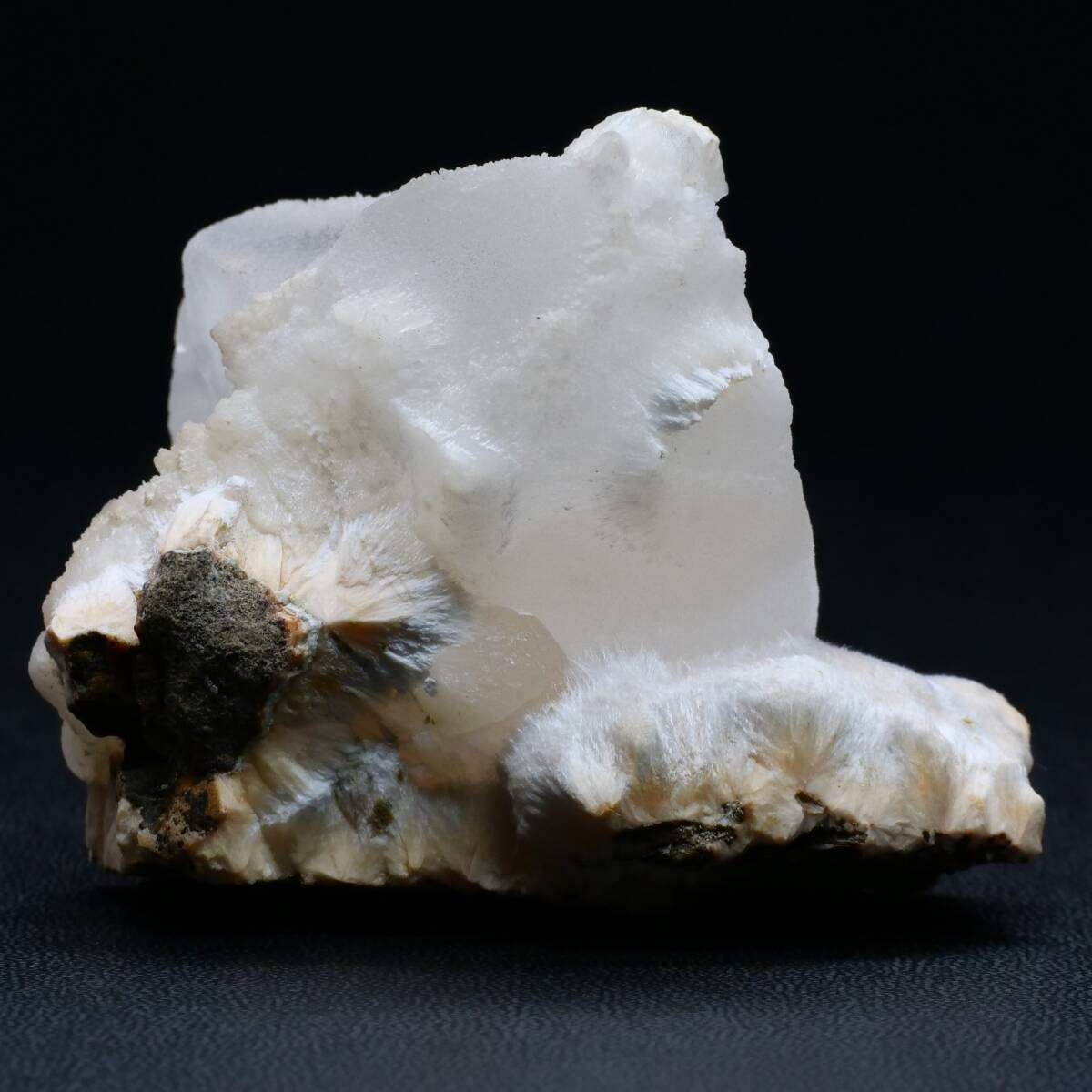 【鉱物 標本 モルデン沸石 方解石 結晶 原石】インド モルデナイト カルサイト_画像3